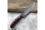 Кухонный булатный нож Овощной (фултанг, амарант)