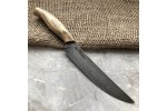 Кухонный булатный нож К001 (фултанг, ясень)
