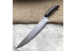 Кухонный булатный нож К002 мясной (фултанг, цветная микарта)