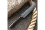 Кухонный булатный нож К004 ПЧАК (фултанг, стаб.кап клена)