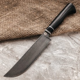 Кухонный булатный нож К004 ПЧАК (граб)