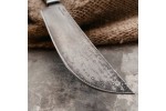 Кухонный булатный нож К004 ПЧАК ( стаб. карельская береза)