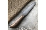 Кухонный булатный нож Сантоку Малый (фултанг, горный орех)