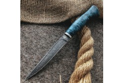 Булатный нож Тюринский (стаб.кап клена)