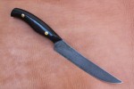 Нож кухонный из литого булата К001 (фултанг, граб)