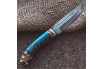 Подарочный нож R010 (Булат, стабилизированная карельская береза)