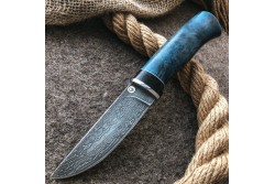 Булатный нож Беринг - стабилизированная карельская береза /изделия художественных народных промыслов/
