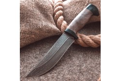 Булатный нож Притёс (кавказский горный орех)