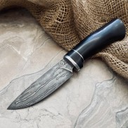 Булатный нож R001 - черный граб /изделия художественных народных промыслов/