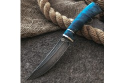 Булатный нож R002 - стабилизированный кап клена /изделия художественных народных промыслов/