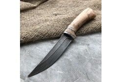 Булатный нож R002 - карельская береза /изделия художественных народных промыслов/