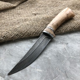 Булатный нож R002 (карельская береза)