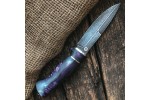 Булатный нож R003 (композит со стабилизированным капом клена)