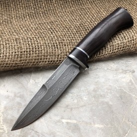 Булатный нож R003 (стабилизированный граб)