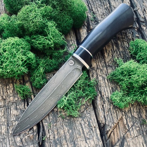Булатный нож R005 (черный граб)