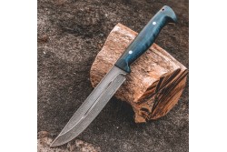 Булатный нож R006 Финский (фултанг, стаб. карельская береза)
