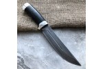 Булатный нож R006 (алюминий, наборная кожа)