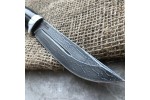 Булатный нож R006 - алюминий, наборная кожа /изделия художественных народных промыслов/