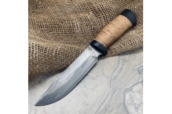 Булатный нож R007 - наборная береста /изделия художественных народных промыслов/