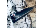 Булатный нож R007 (фултанг, черный граб)