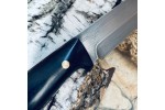 Булатный нож R007 (фултанг, черный граб)