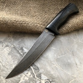Булатный нож R008 (наборная кожа)