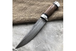 Булатный нож R008 (горный орех, алюминий)