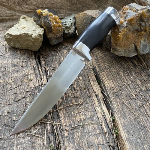 Нож R008  (стабилизированный граб, алюминий) SKD-11