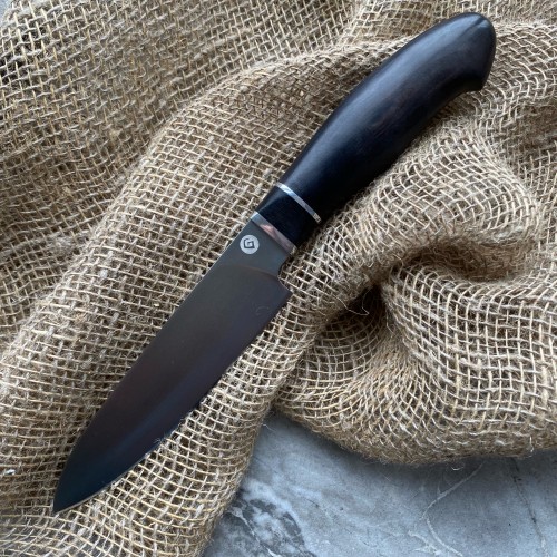 Кухонный нож Сантоку Малый (стабилизированный граб) SKD-11