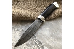 Булатный нож R009 - граб, алюминий /изделия художественных народных промыслов/