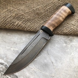 Булатный нож R010 - кавказский горный орех /изделия художественных народных промыслов/