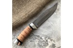 Булатный нож R015 (наборная береста, алюминий)