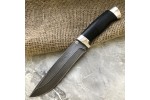 Булатный нож R015 (наборная кожа, алюминий)