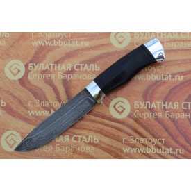 Булатный нож R009 - наборная кожа, алюминий /изделия художественных народных промыслов/