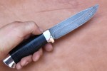 Булатный нож R009 (наборная кожа, алюминий)