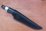 Булатный нож R009 (наборная кожа, алюминий)