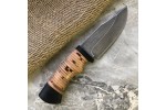 Шкуросъемный булатный нож S004 (наборная береста)