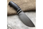 Шкуросъемный булатный нож S002 (стабилизированный граб)
