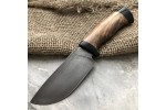Шкуросъемный булатный нож S002 (кавказский горный орех)