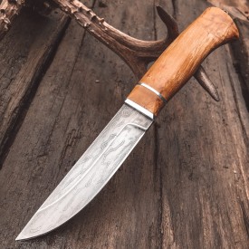 Булатный нож Степчак (стаб. карельская береза)