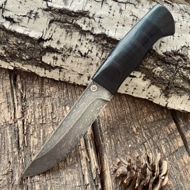 Булатный нож Степчак (наборная кожа)