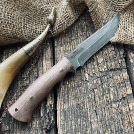 Булатный нож T001 - фултанг, кавказский орех /изделия художественных народных промыслов/