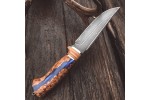Булатный нож T003 (комбинированная с гибридом карельской березы)