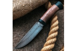 Булатный нож T003 - кавказский горный орех /изделия художественных народных промыслов/