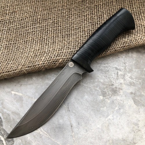Булатный нож T004 (наборная кожа)