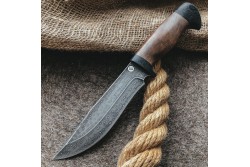 Булатный нож T004 - кавказский горный орех /изделия художественных народных промыслов/