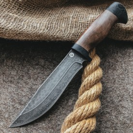 Булатный нож T004 - кавказский горный орех /изделия художественных народных промыслов/