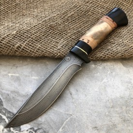 Булатный нож T004-V1 - комбинированная рукоять /изделия художественных народных промыслов/