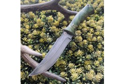 Булатный нож T001 - фултанг, стабилизированный кап клена /изделия художественных народных промыслов/