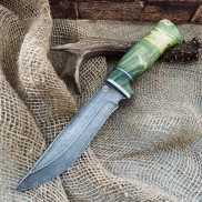 Булатный нож T004 (стабилизированный кап клена)